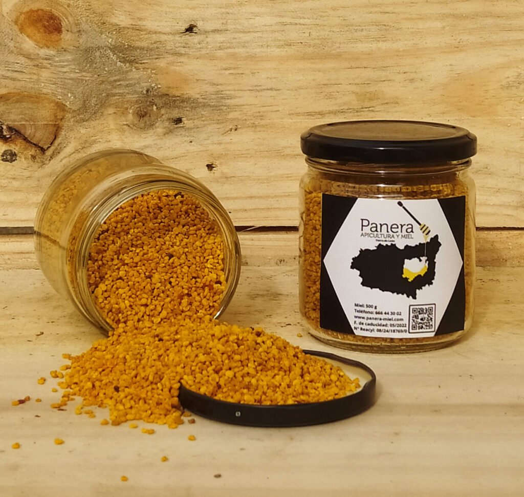Bote de polen de abeja
